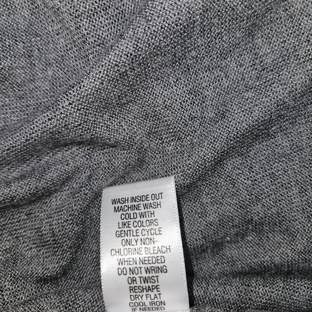 Apt. 9 Grey & Black Colorblock Open Front Cardigan Sweater Women's Small - Picture 7 of 8
